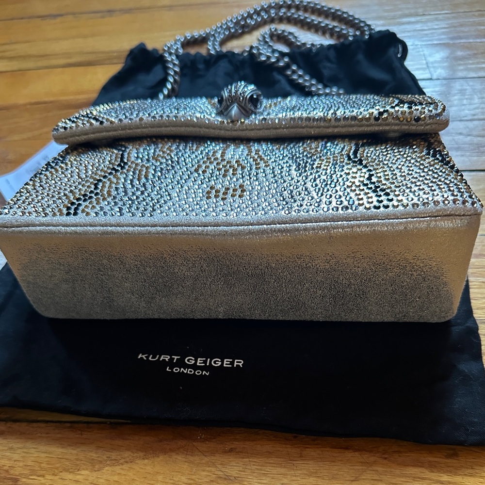 Brand New, RARE & Beautiful Kurt Geiger Multi Crystal Mini Kensington handbag. - Picture 8 of 12